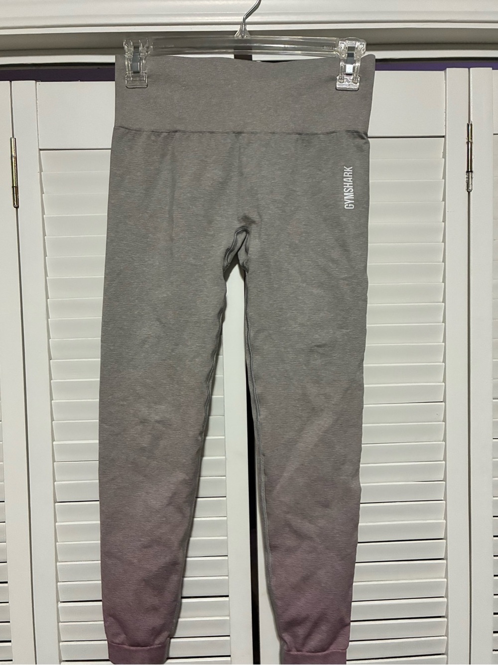 Gymshark Grey to Pink Ombre Leggings